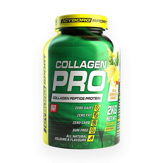 Cyborg Sport Collagen Pro (collagen peptide protein) 90 serves 2kg Pine Orange Frost Flavour