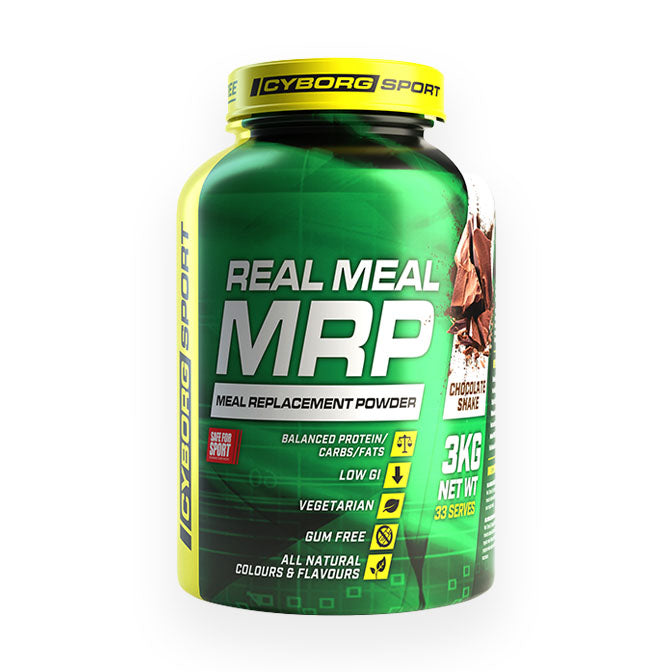 Cyborg Sport Real Meal MRP (meal replacement powder) 33 serves 3kg - Chocolate Shake Flavour