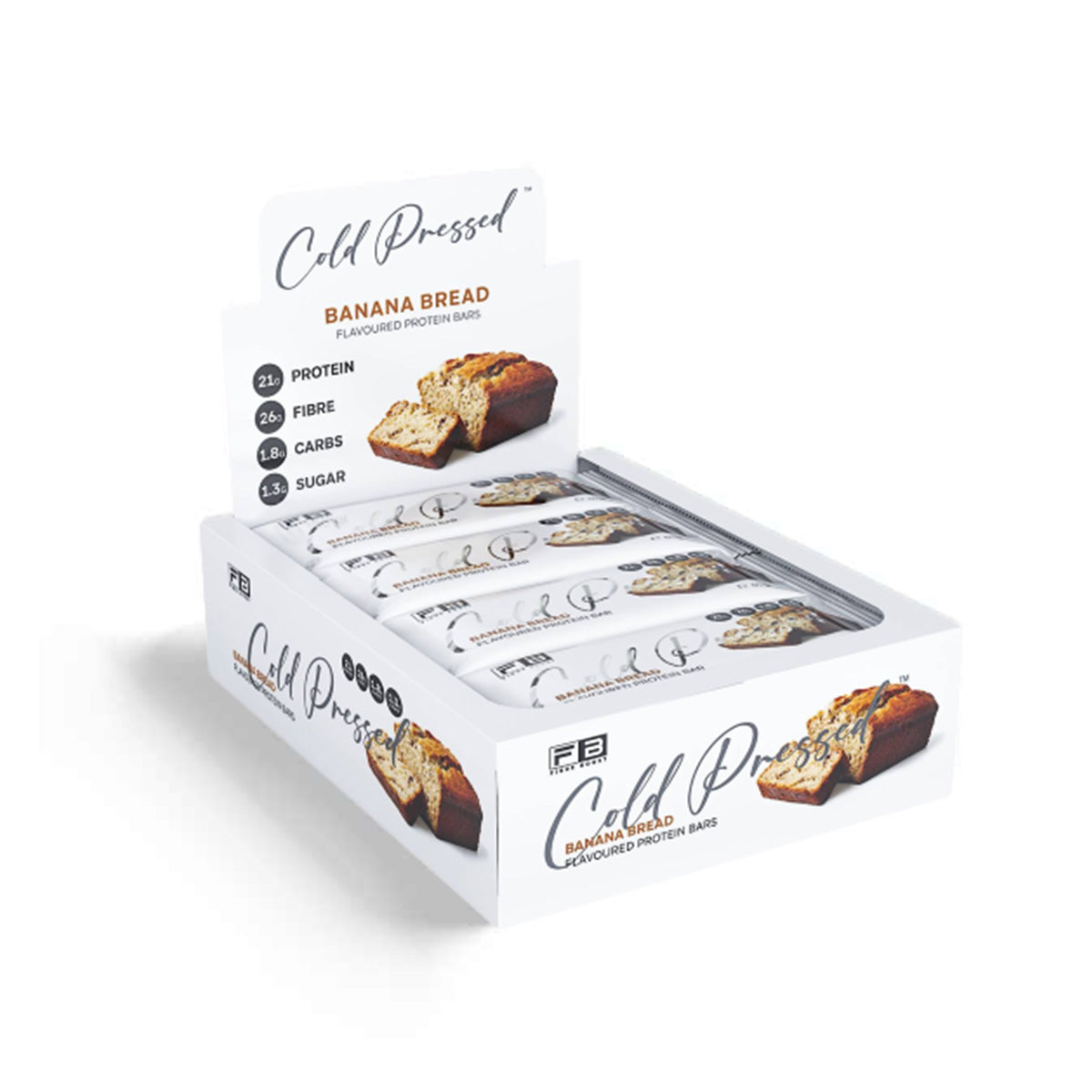 Fibre Boost Cold Pressed Protein Bar Box Of 12 Banana Bread