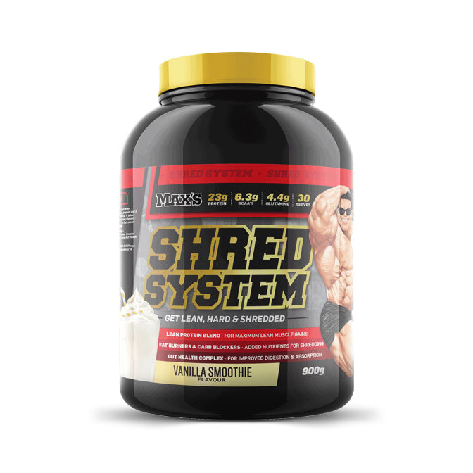 Max's Shred System Whey Protein 900g Vanilla Smoothie Flavour