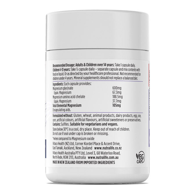 Nutralife Magnesium Hi Zorb - 60 Capsules