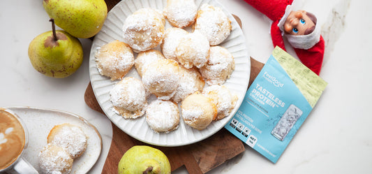 Almond Vanilla Protein Cookies Birds Eye View Thumbnail