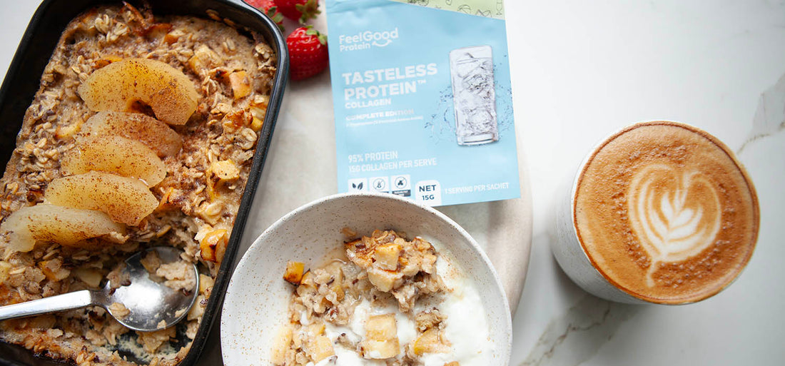 Apple & Cinnamon Baked Protein Oats