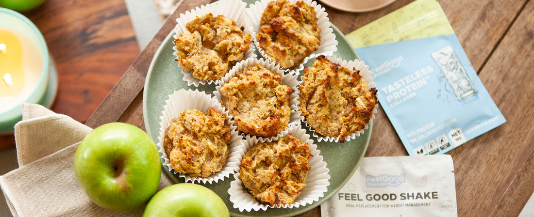 Apple Cinnamon Protein Muffins