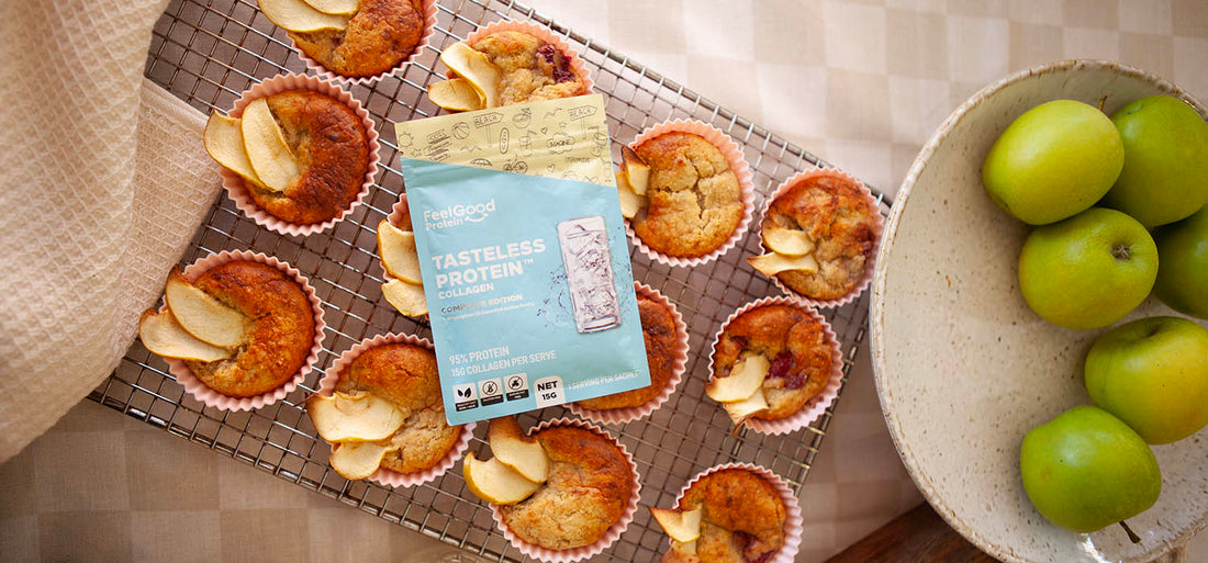 Apple Raspberry Protein Muffins Thumbnail