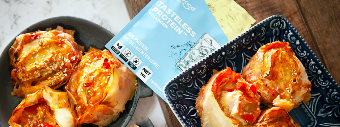 Cheese and Bacon Pinwheels With Tasteless Protein