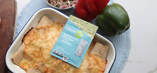 Chicken Enchiladas With Cheesy Protein Sauce