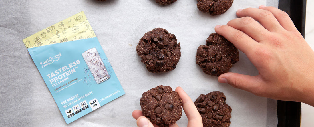 Double Choc Chip Cookies with Tasteless Protein