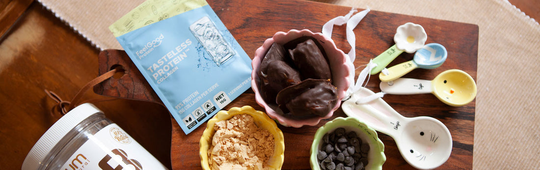 Easter Dates made with Tasteless Protein
