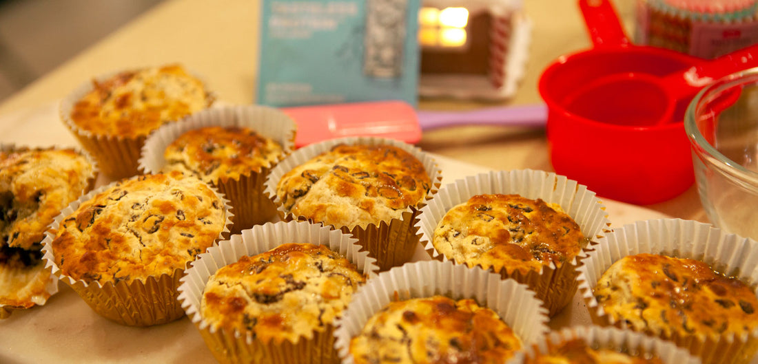 Fruit Cake protein muffins
