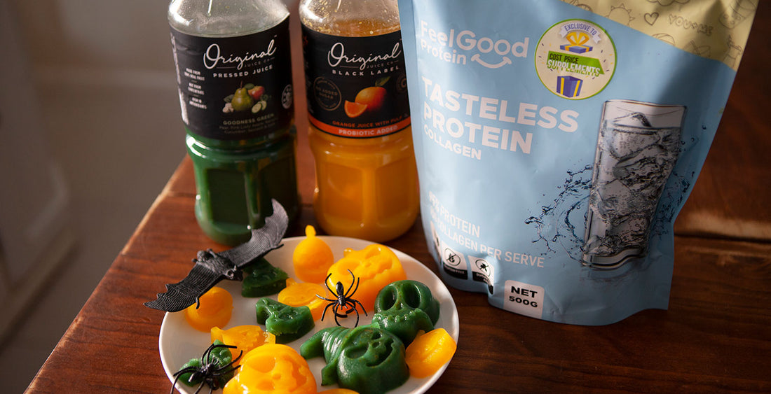 Halloween Gummies made with Tasteless Protein