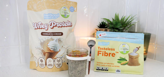 High Protein Vanilla Ice Cream Chia Pudding
