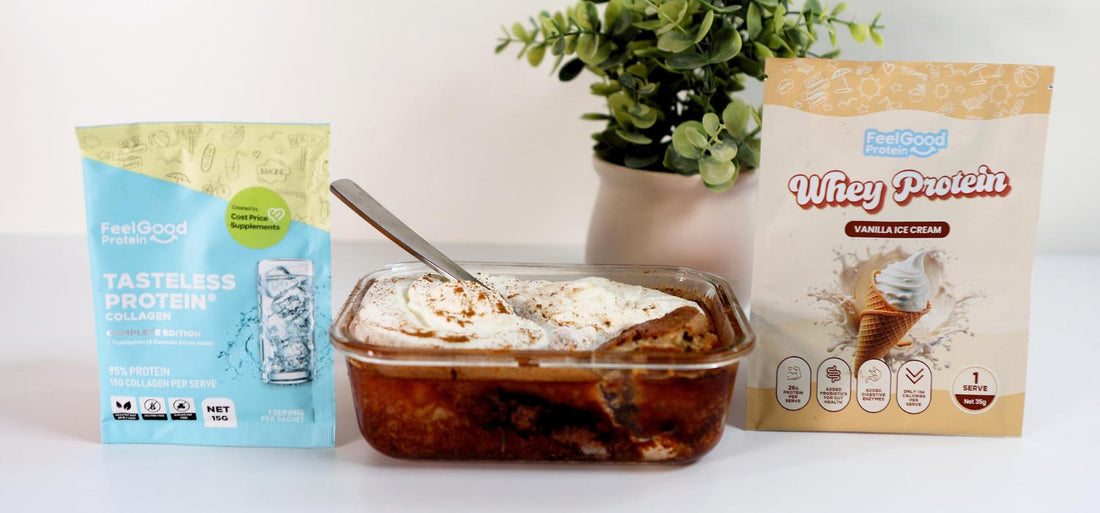 Hot Cross Bun Custard Pudding