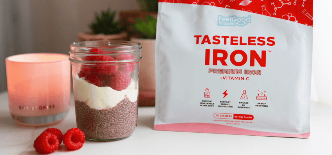 Iron Boost Raspberry Chia Pudding