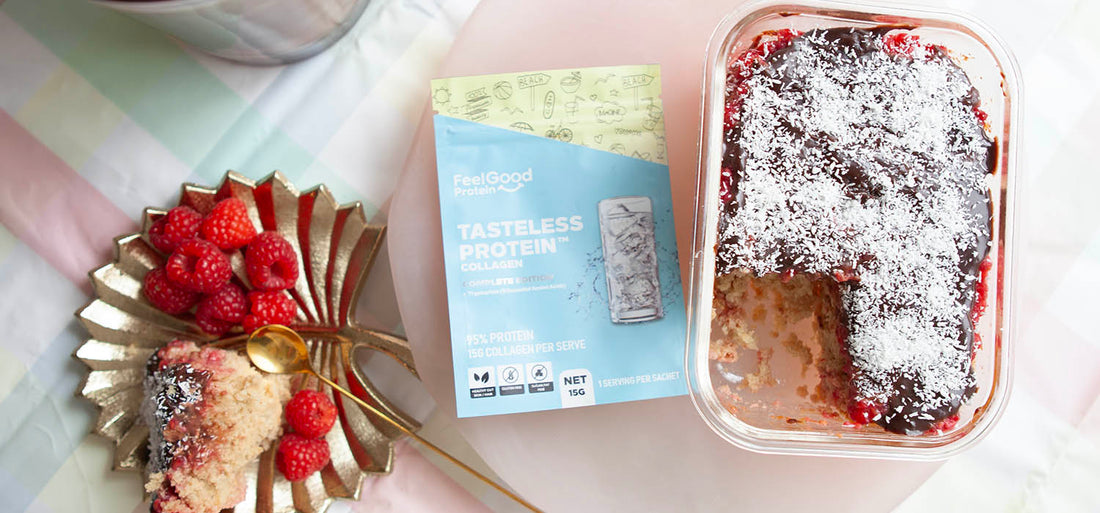 Jam Lamington Baked Oats