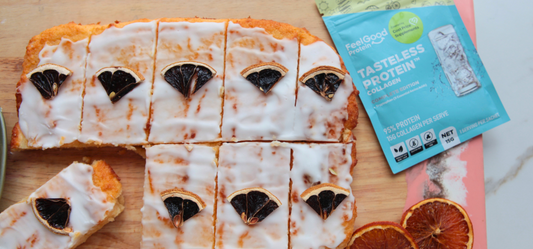 Lemon Glaze Protein Slice Website Header