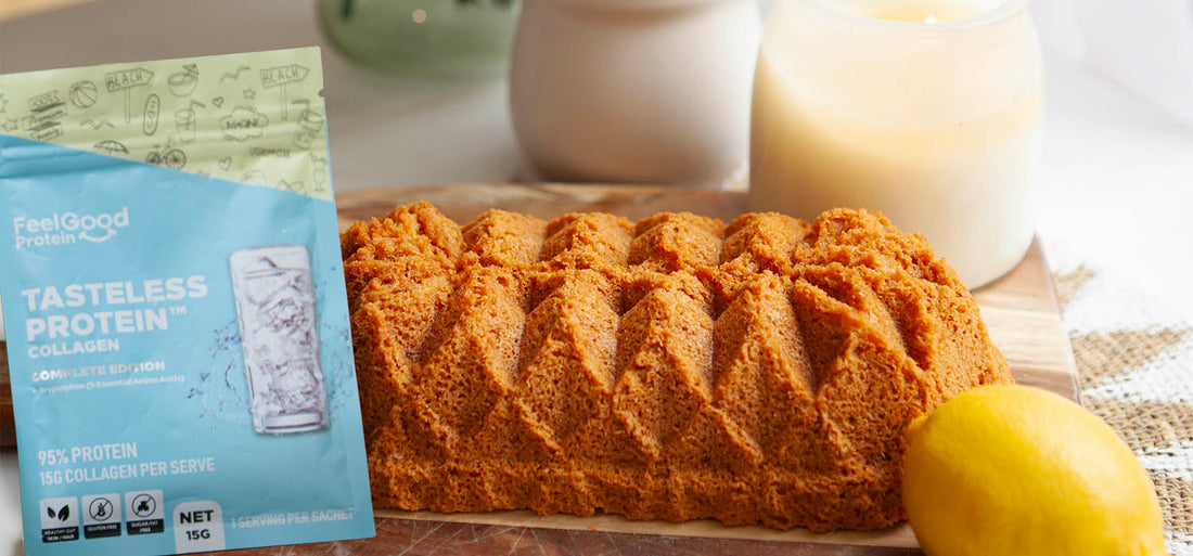 Lemon Olive Oil Protein Cake