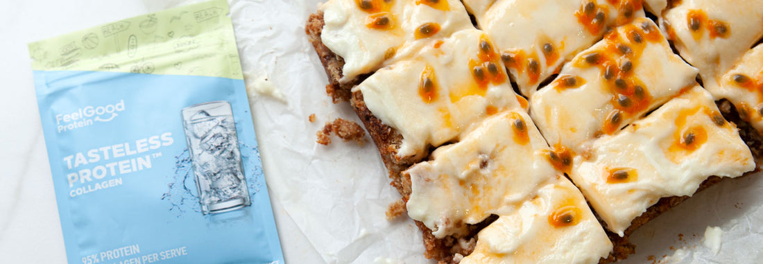 Lemon Weetbix Slice with Tasteless Protein