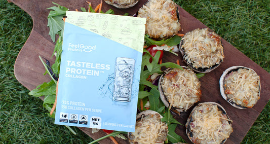 Mushroom Cups with Protein with Tasteless Protein