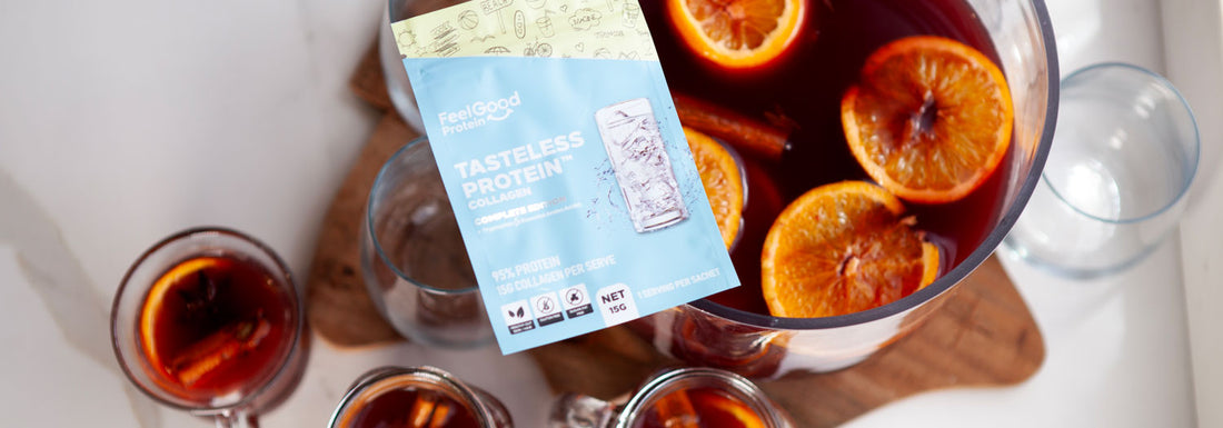 Non Alcoholic Mulled Wine with Tasteless Protein