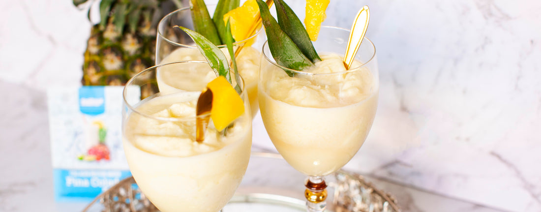 Pina Colada Protein Water Mocktails