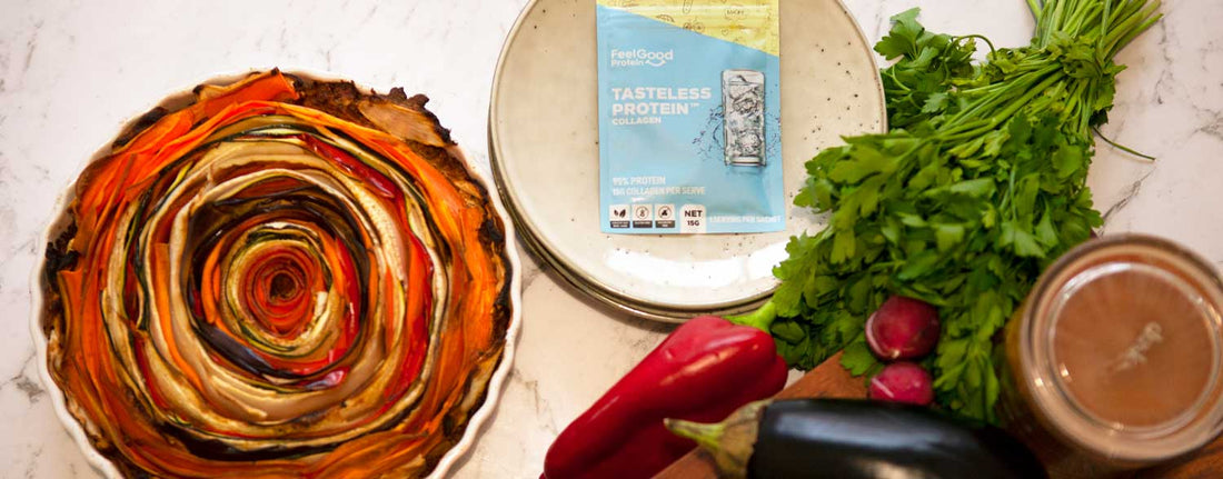 Rainbow Flan with Tasteless Protein