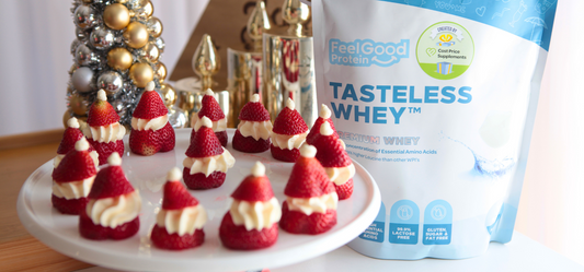 Mini Protein Strawberry Santa