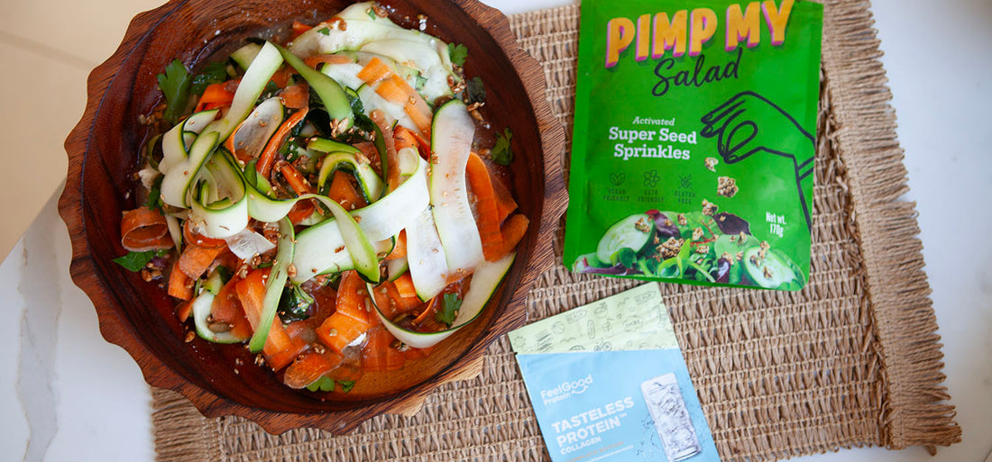 Ribbon Salad with Zingy Protein Dressing Thumbnail