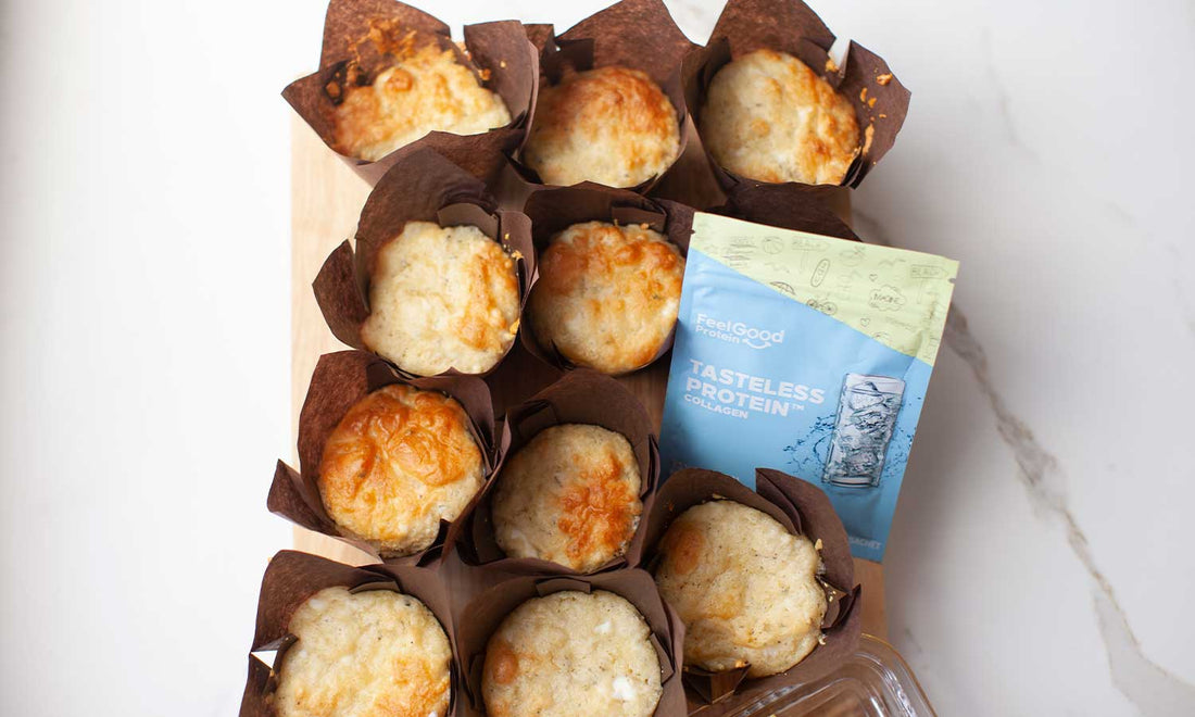 Savoury Cheese Muffins with Feel Good Protein