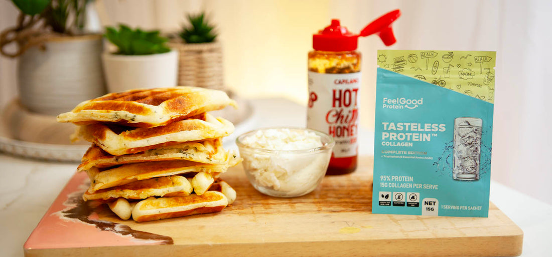 Savoury Hidden Veg Protein Waffles