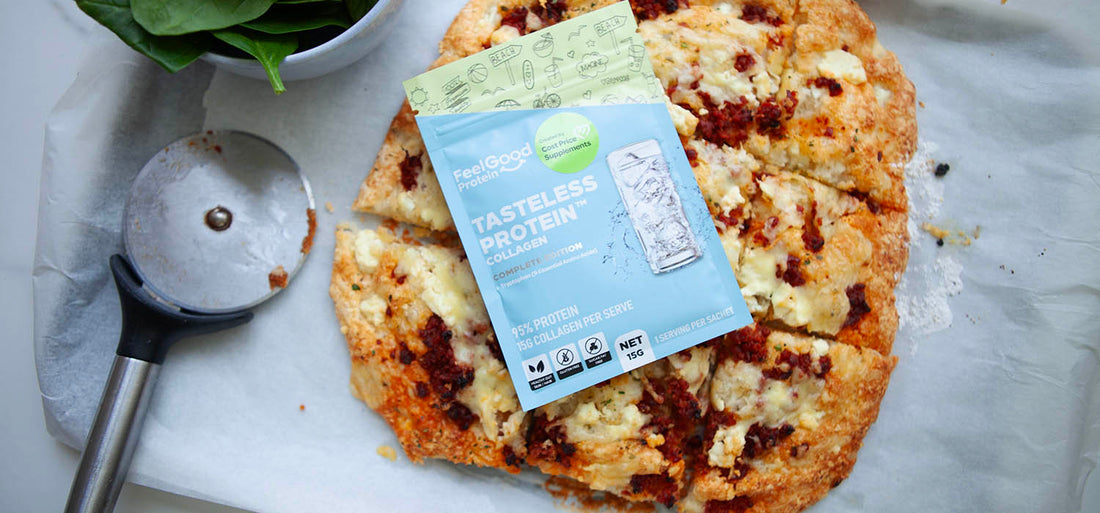 Three Ingredient Cottage Cheese Pizza
