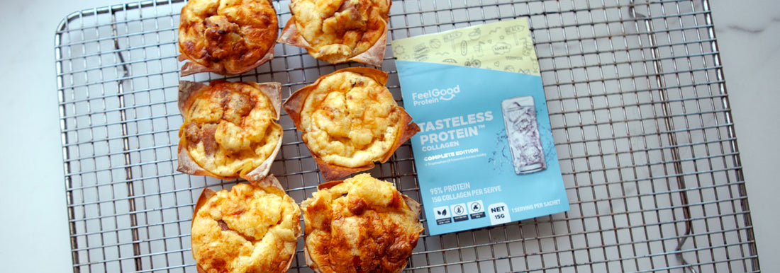 Wonton Christmas Ham Quiche with Tasteless Protein