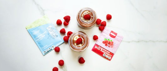 Chocolate Raspberry Overnight Protein Oats