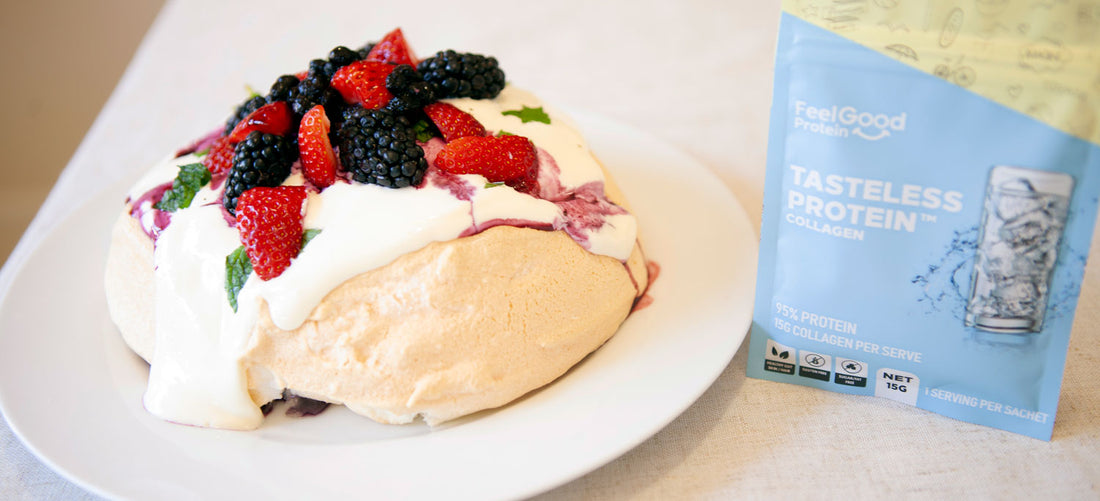 Feel Good Protein Pavlova header