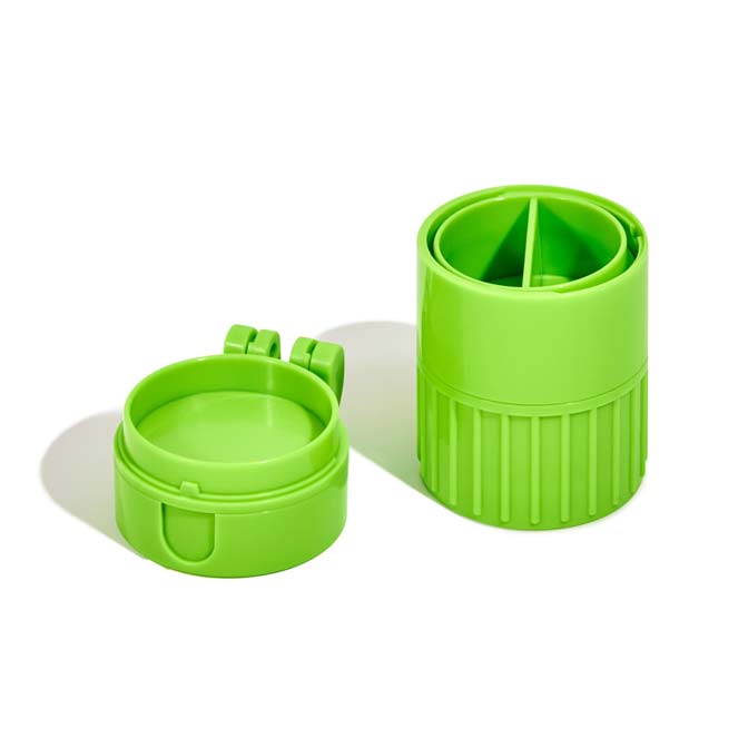 Pill Cutter - 3 in 1 by Cost Price Supplements showing storage section of product