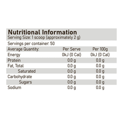ATP Science Acetyl L-Carnitine Nutrition Information