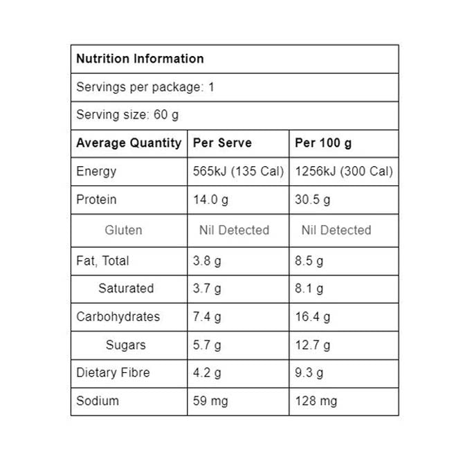 Noway Collagen Marshmallow Bar by ATP Science Nutrition Information