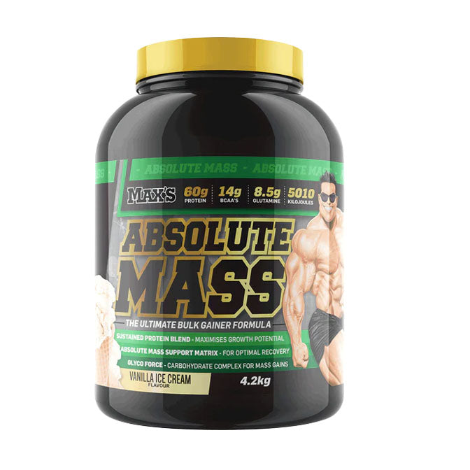 Maxs Absolute Mass Whey Protein 4.2kg Vanilla Ice Cream Flavour