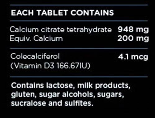 BN Cal Ingredients