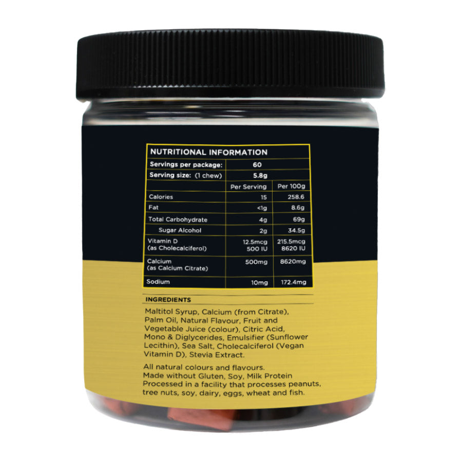 BN Fudge Calcium Soft Chews Pineapple Mango Nutrition Information and Ingredients