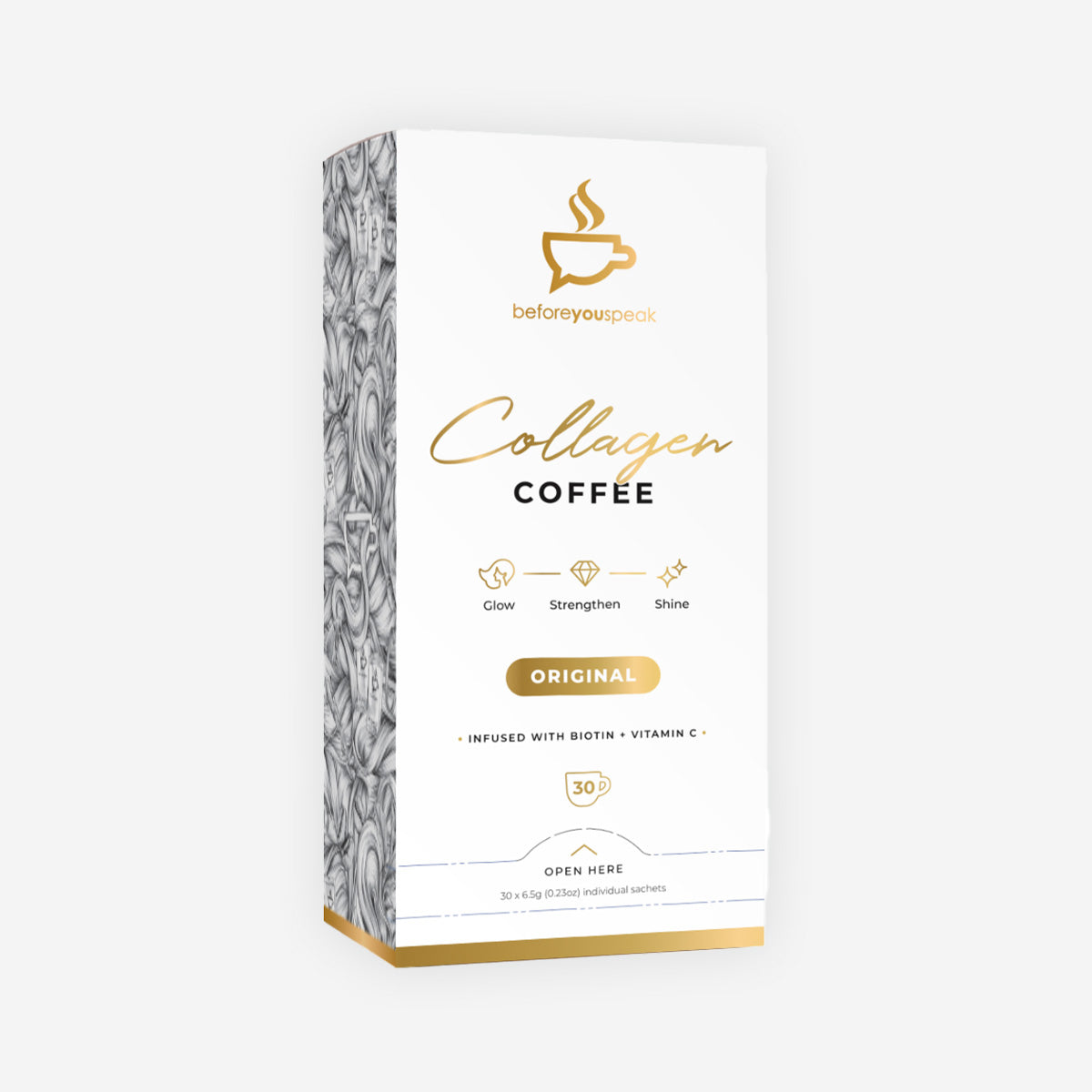 Before You Speak Collagen Coffee 30 Sachets Original Flavour