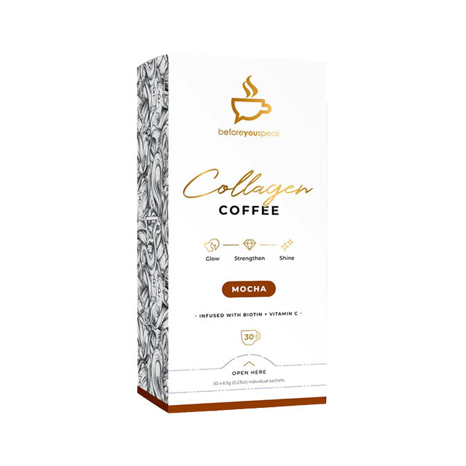 Before You Speak Collagen Coffee 30 Sachets Mocha Flavour