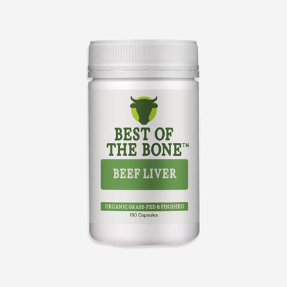 Best of the Bone Beef Liver Organic grass-fed & finished 180 capsules