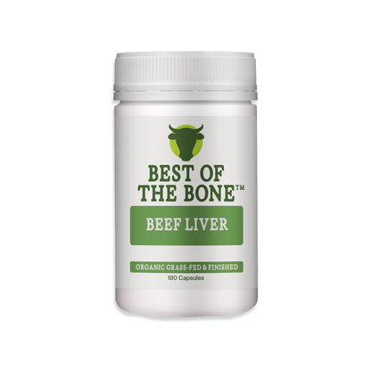 Best of the Bone Beef Liver Organic grass-fed & finished 180 capsules