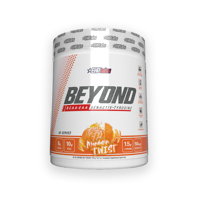 EHP Labs Beyond BCAA EAA 60 serves single unit Mandarin Twist flavour