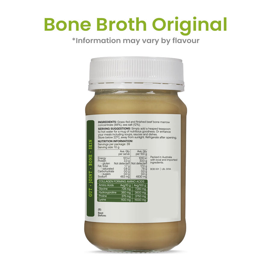 Bone Broth Concentrate by Best Of The Bone Nutrition Information and Ingredients