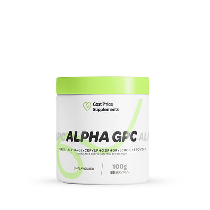 Cost Price Supplements Alpha GPC 100g powder single unit 166 servings