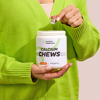 Calcium Chews with Vitamin D3 by Cost Price Supplements caramel soft chews