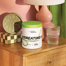 CPS Creatine 500g Powder on a bedside table