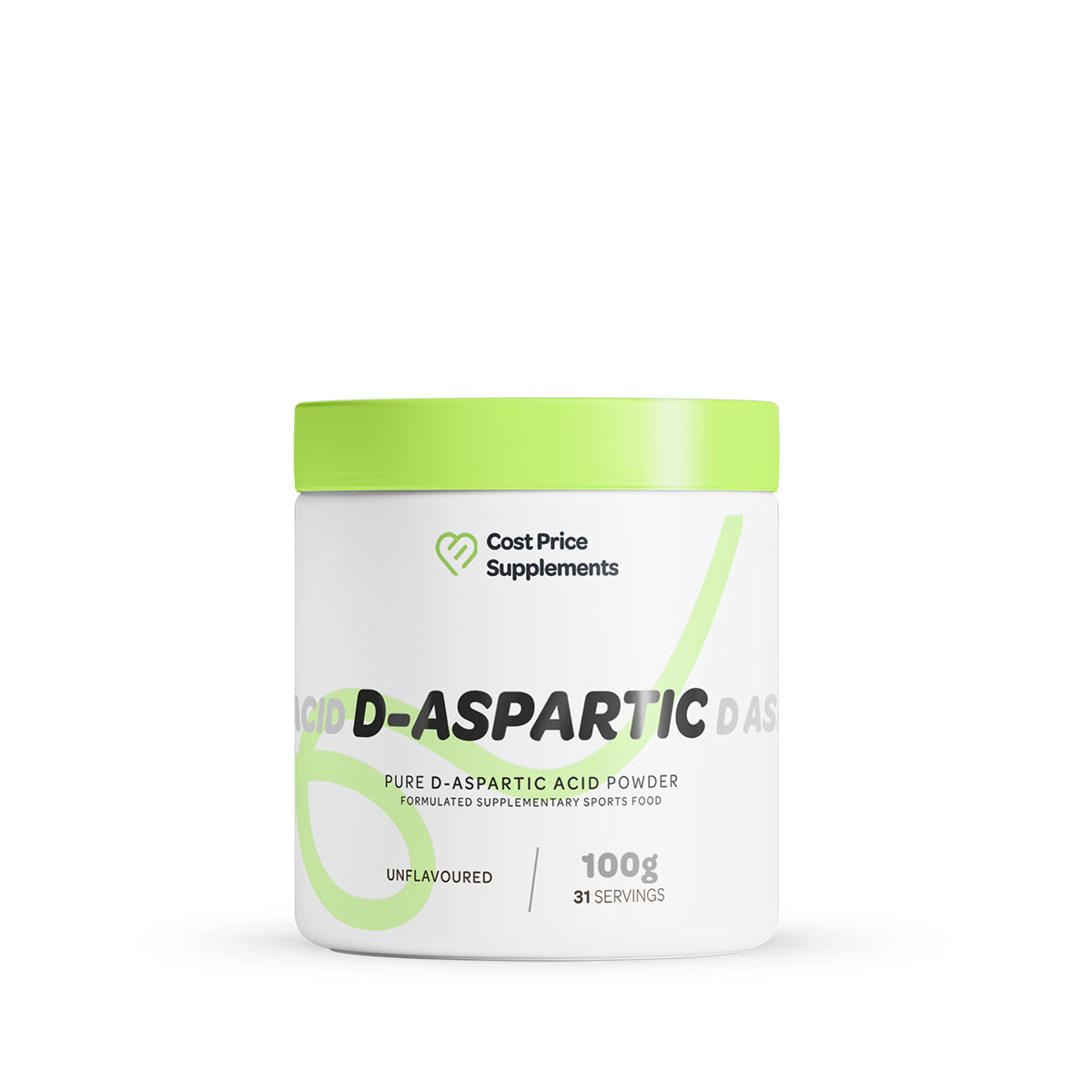 Cost Price Supplements D Aspartic Acid 100g powder Unflavoured Single Unit